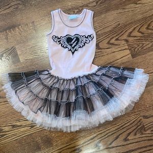 Ooh LaLa Couture Pink/Black Tutu dress